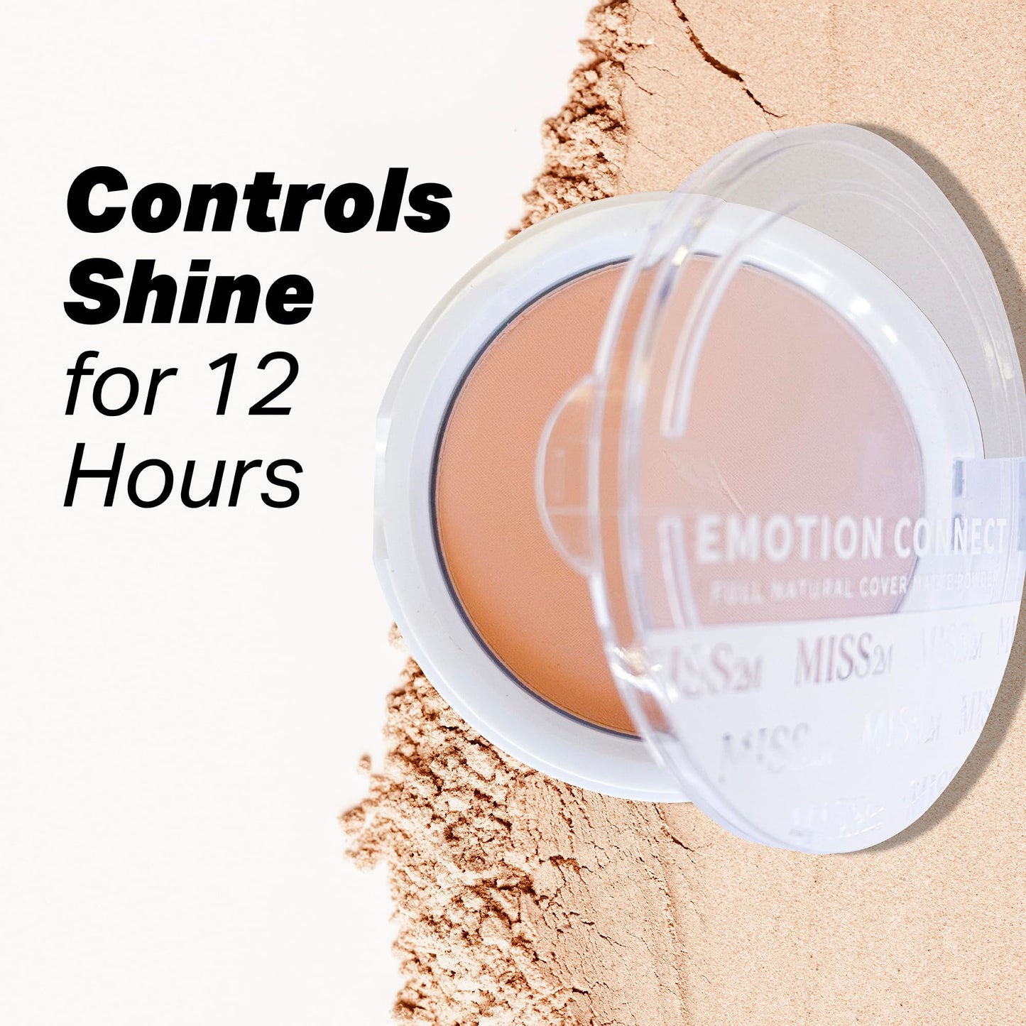 MISS2M Sheer Pressed Setting Powder and Poreless Blurring Powder for Shine Control | Emotion Connect Cosmetics: 01 Sunny Cheer, 0.35 Oz