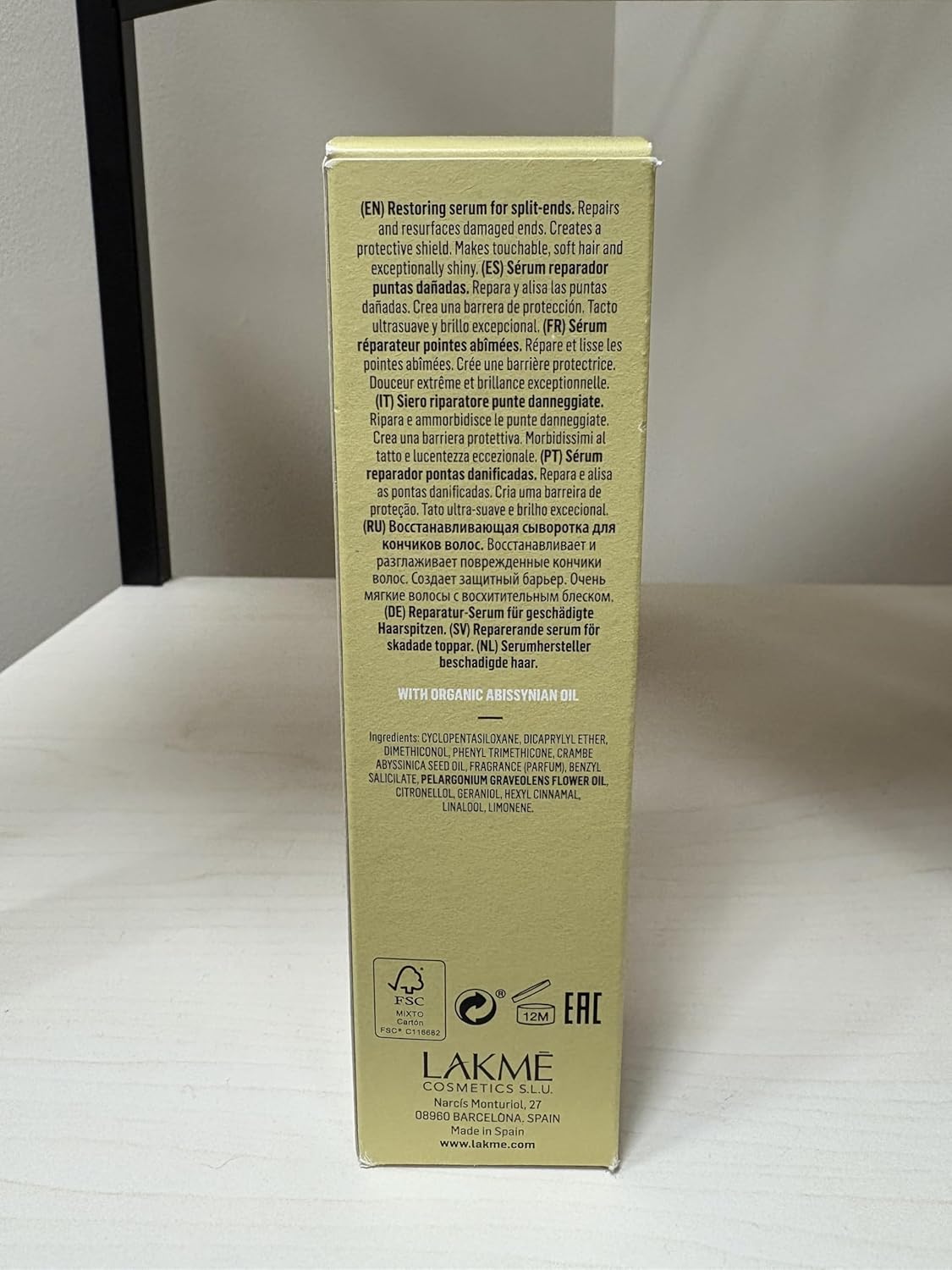 Deep Care Hair Serum - Lakmé Teknia Repairing Drops for Damaged Hair & Split Ends | 3.5 Fl Oz