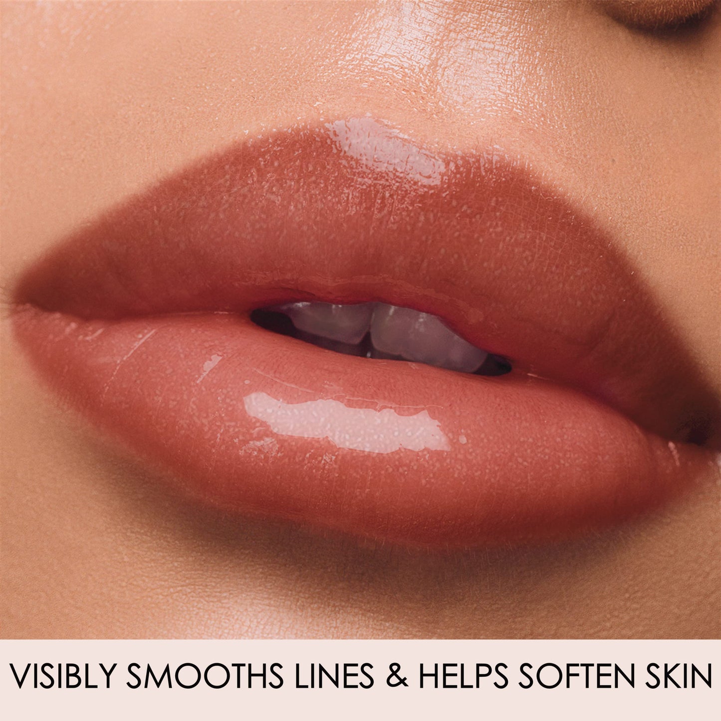 LONDONTOWN Gossamer, Peachy Beige, Plush Shine Lip Gloss Tube, Deep Hydrating High Shine Sheer Tint Non-Sticky Conditioning Balm