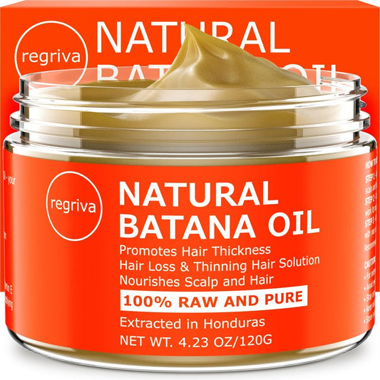 Raw Batana Oil for Hair Growth - Unrefined Pure 100% Organic Natural Batana From Honduras, Dr. Sebi Unrefined for Thick and Strong Natural Hair, Cold Pressed Cosmetic Scalp Mask Men & Women 3.8 OZ