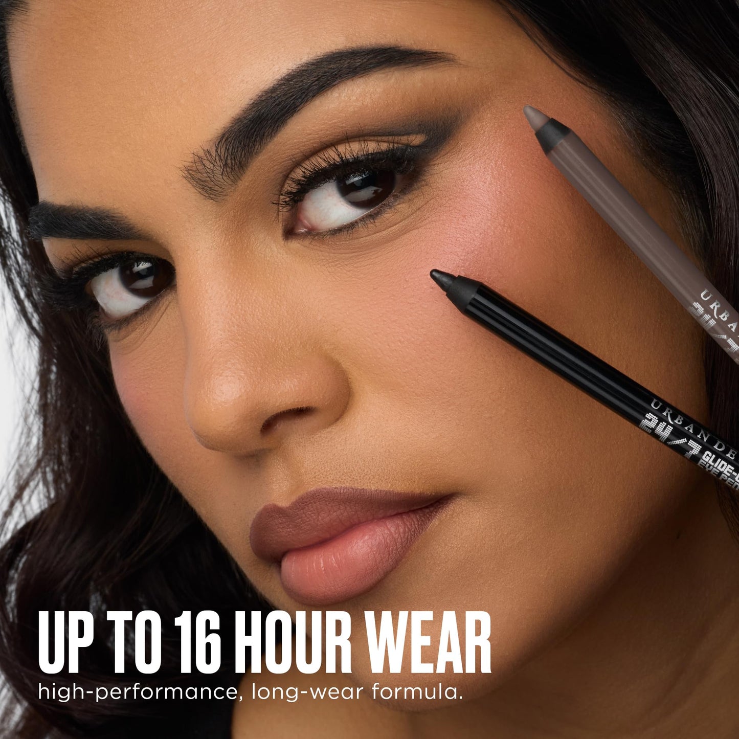 URBAN DECAY 24/7 Glide-On Waterproof Eyeliner Pencil - Smudge-Proof, Long-Lasting, Transfer-Proof, Up to 16HR Wear, Smooth No-Tug Formula, Demolition (Matte Deep Brown) - 0.04 oz