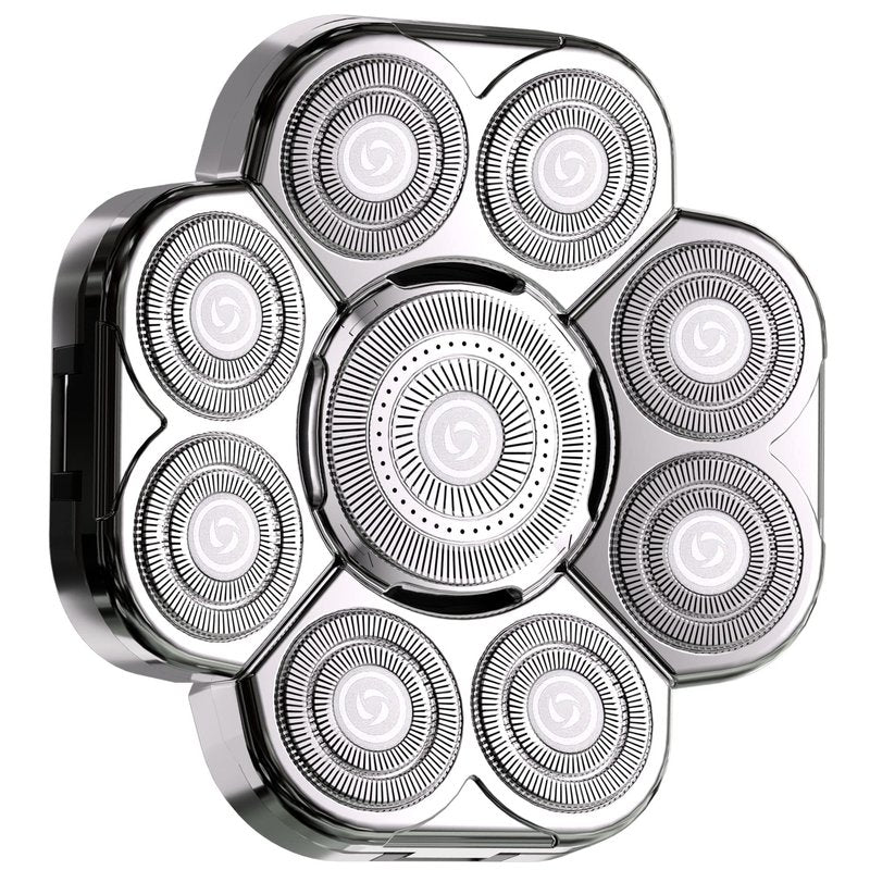 Universal Replacement Heads for Blade,Replacement Blades Compatible with Most Major Head Shaver Brands, Easy-to-Install Electric Razor Shaver Heads for Bald Men. (9 Silver)