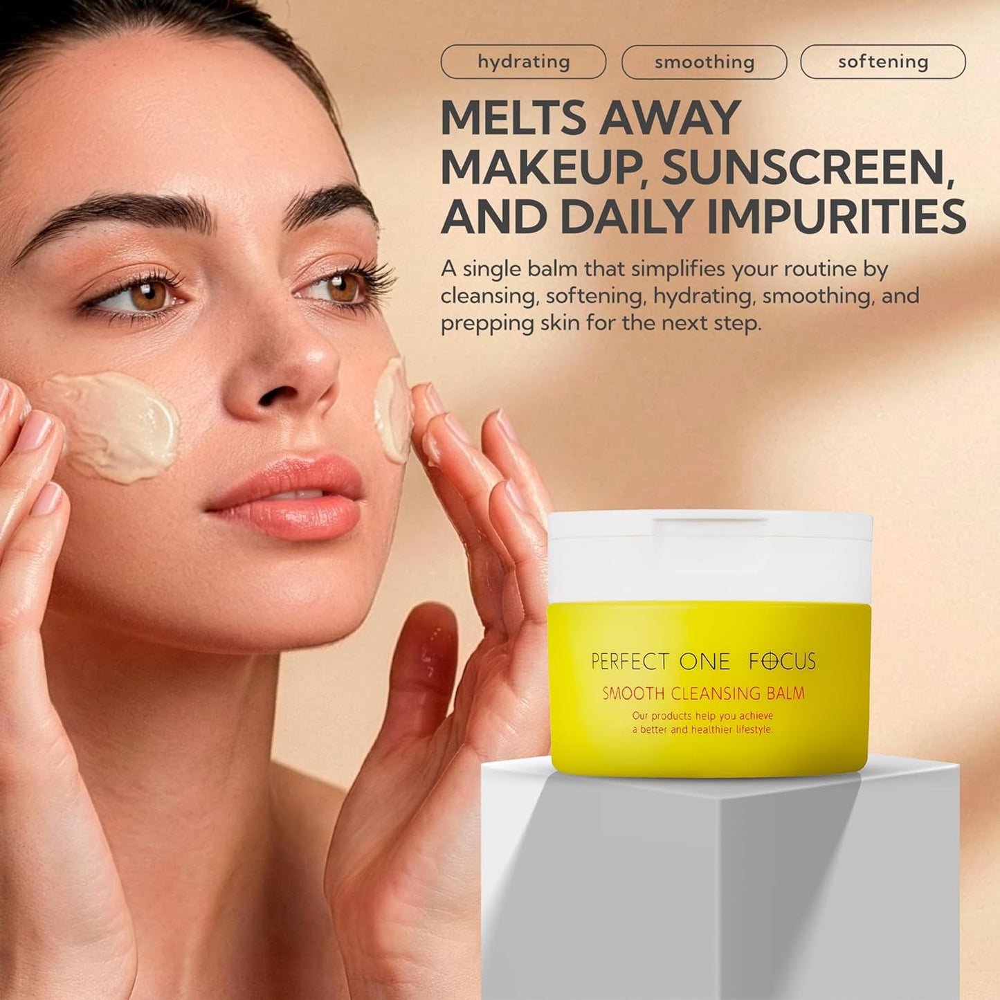 Cleansing Balm Makeup Remover - Smooth Formula for Gentle Cleansing | 2.64oz (75g)