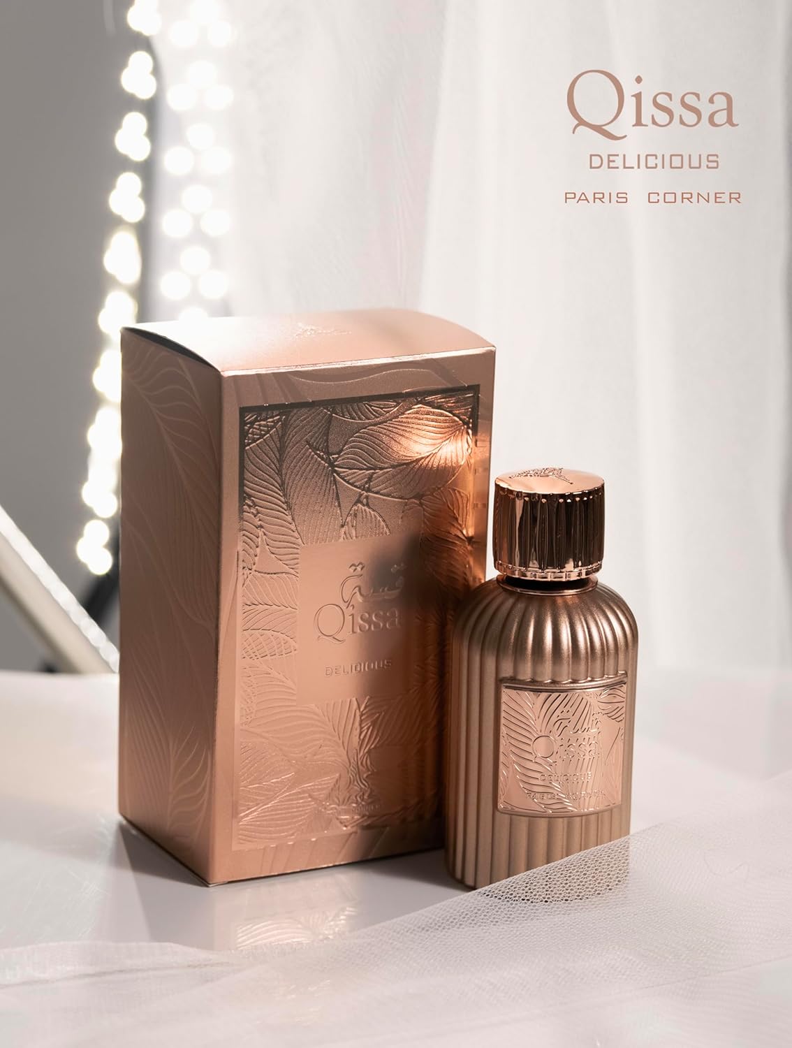 Qissa Delicious Perfume EDP 3.4 Fl Oz - Tempting Gourmand & Musk Fragrance for Women | Irresistible Vanilla, Sugar & Orange Notes