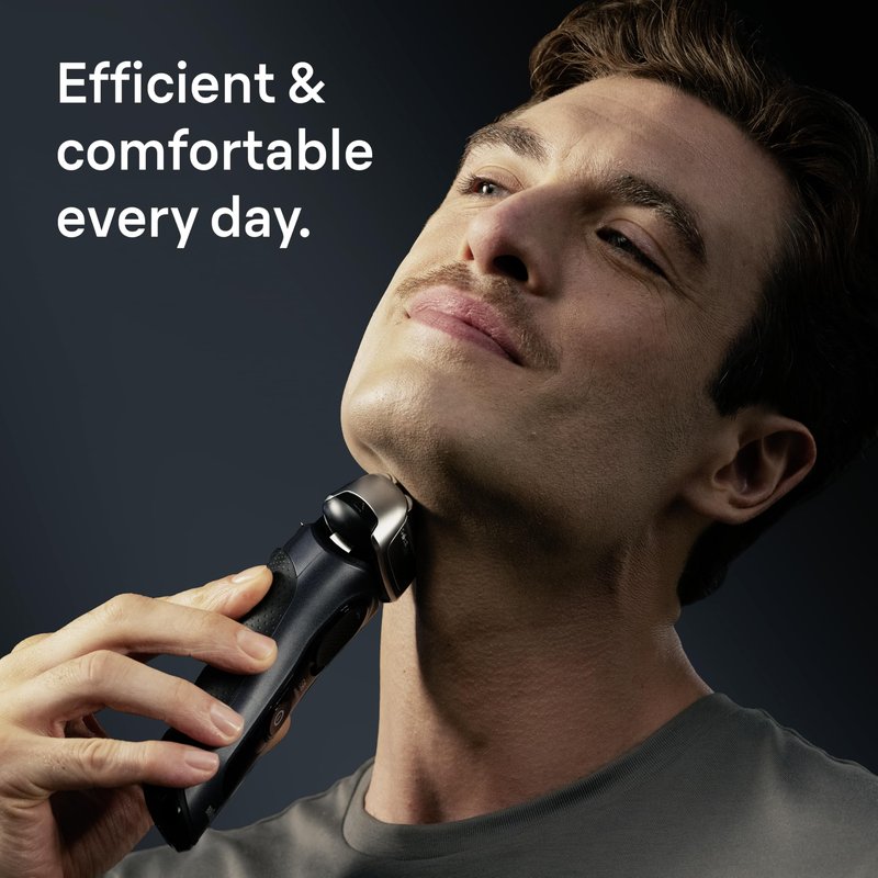 Braun Series 8 8560cc Electric Razor for Men, 4+1 Shaving Elements & Precision Long Hair Trimmer, 5in1 SmartCare Center, Close & Gentle Even on Dense Beards, Wet & Dry Electric Razor, 60min Runtime