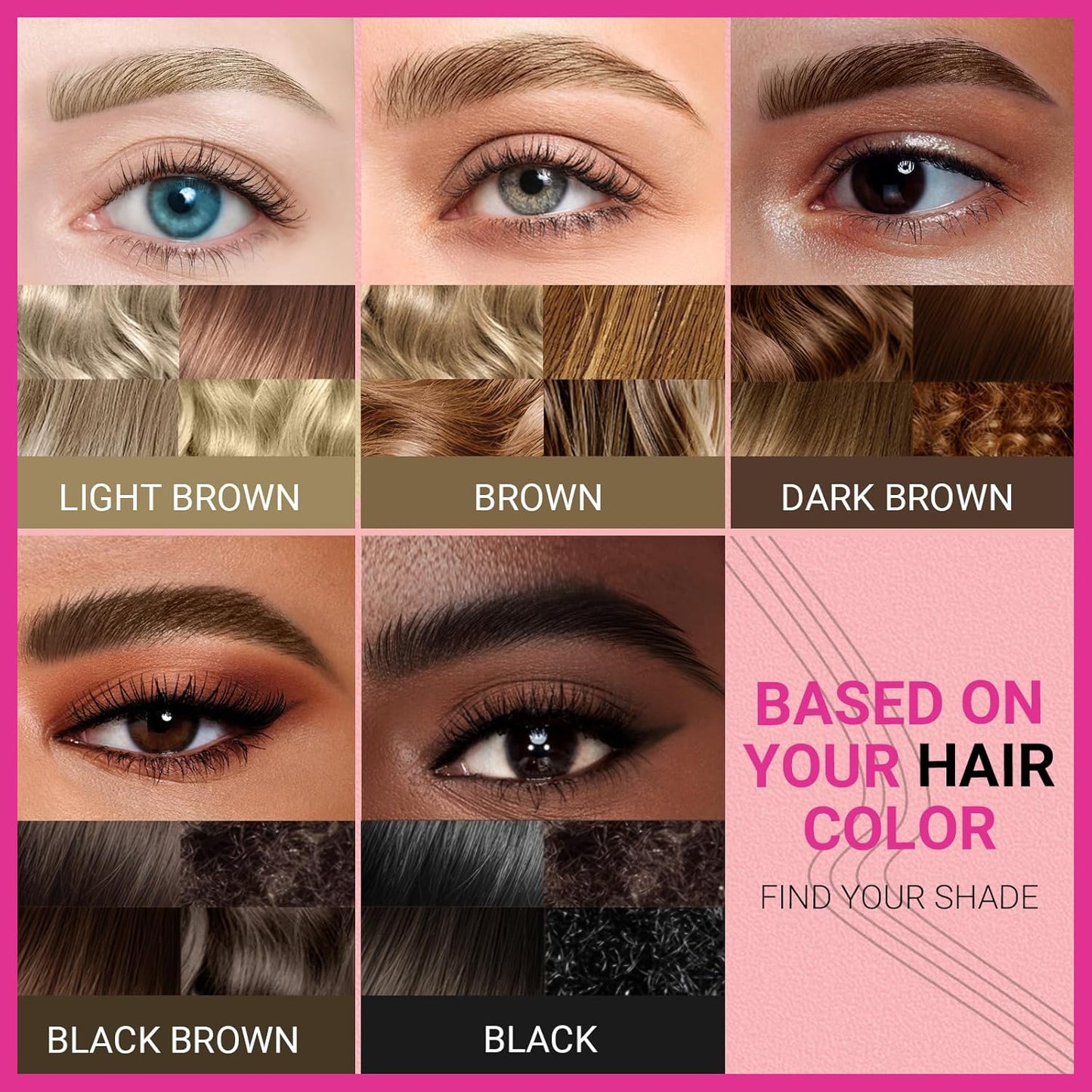 Microblading Eyebrow Pen - 2-in-1 Dual-Ended Pencil with 4-Fork & Brush Tips for Natural Hair-Like Brows | Light Brown
