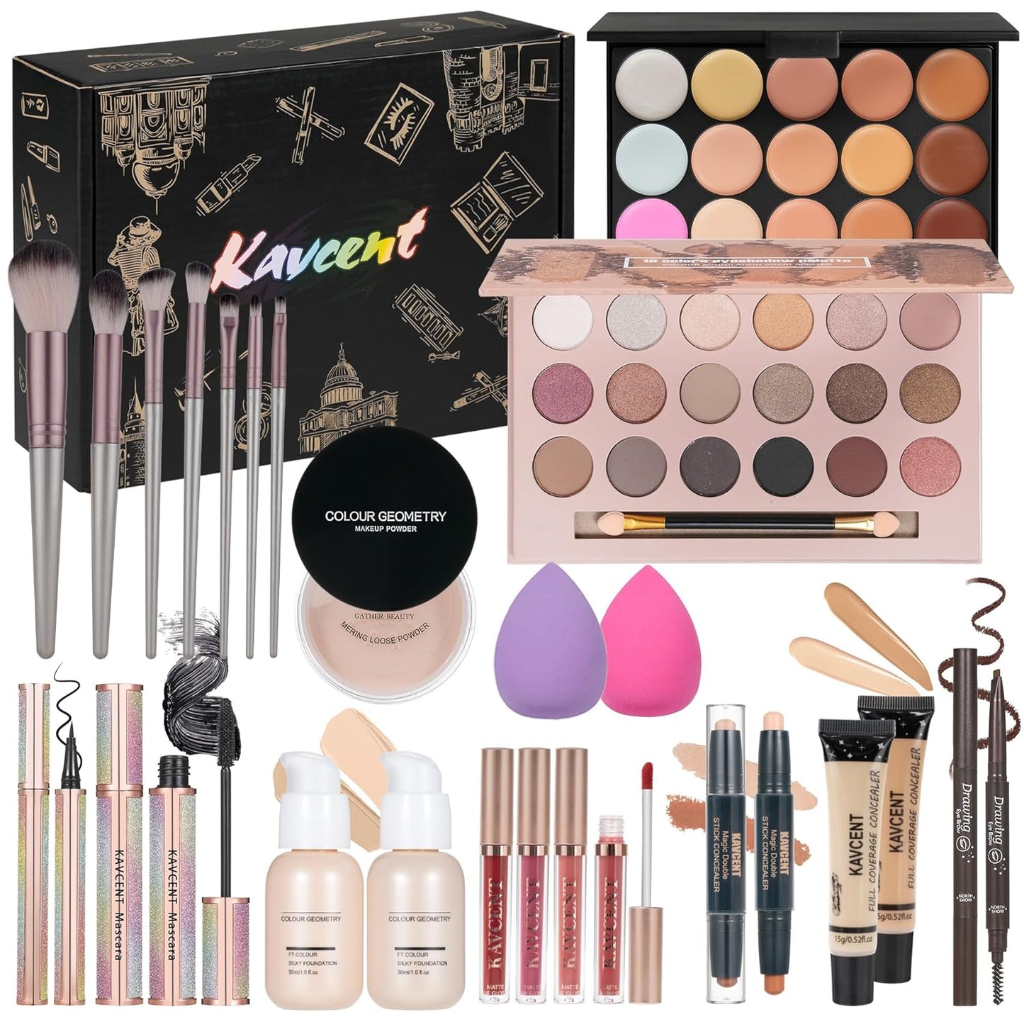 Makeup Set for Teens - Complete Makeup Kit with Eyeshadow Palette | Perfect Gift for Women & Girls