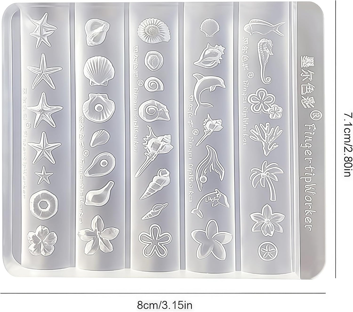 3D Sea Shell Nail Mold - Silicone Nail Art Tools for Summer Beach Ocean Charms | Perfect for Resin Crafts