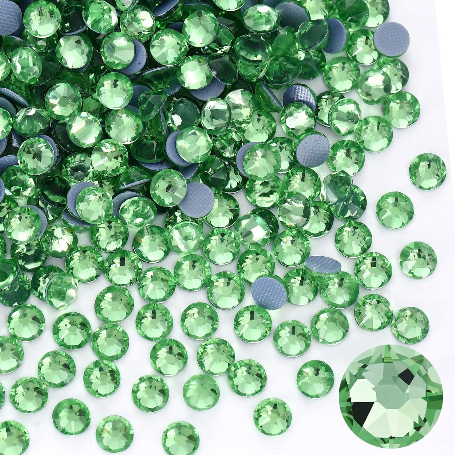Hotfix Rhinestones - 144pcs Crystal AB Round Iron-On Gems for Fabric Crafting | SS40 (8.3-8.6mm)
