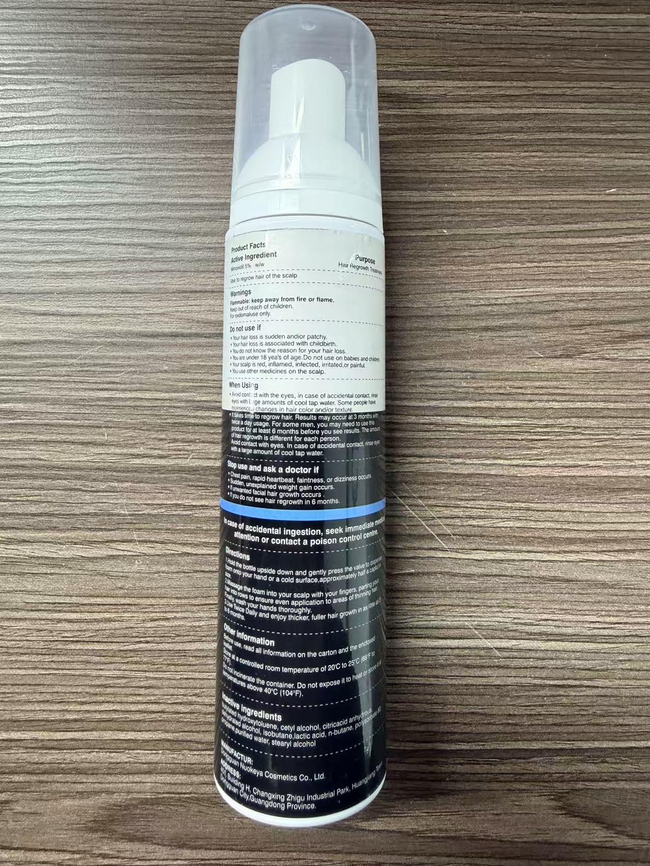 5% Minoxidil Foam– Hair Regrowth Treatment for Men & Women, Prevents Hair Thinning & Strengthens Roots, Minoxidil Foam for Fuller, Healthier Hair,9.52 Ounce (Pack of 1)