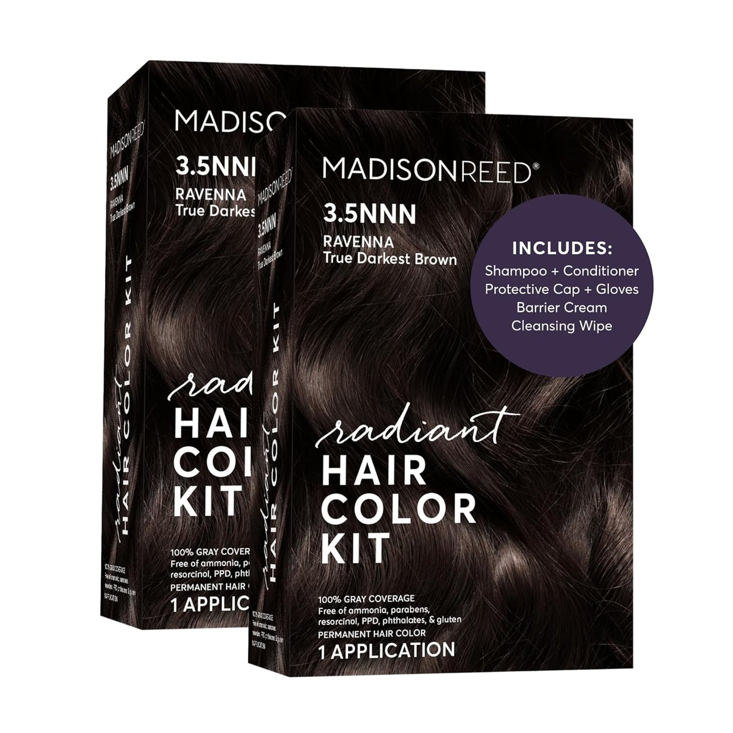 Madison Reed Radiant Hair Color Kit - 5RV Dark Garnet Red | Vivid Permanent Dye for Bold Color & Maximum Shine