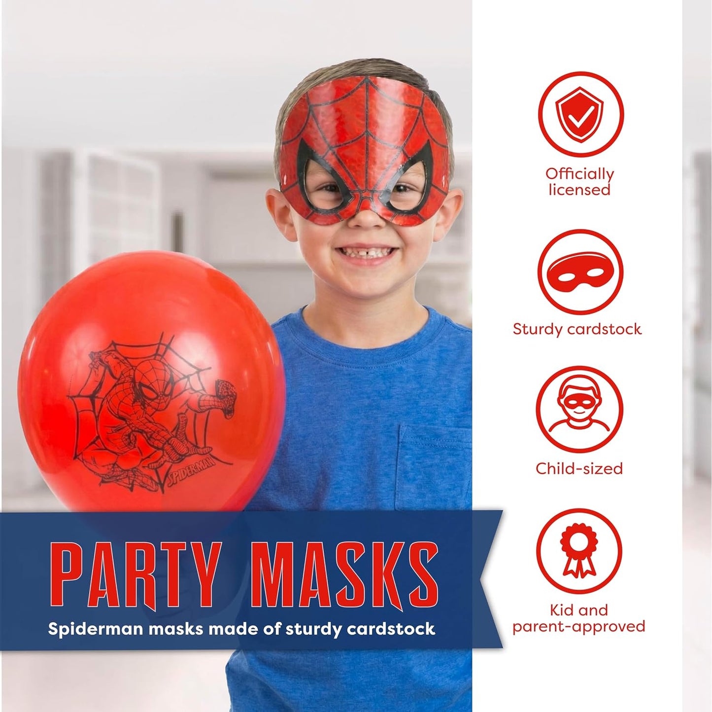 Spiderman Party Favors - Officially Licensed Masks & Birthday Decorations | Fun for Kids