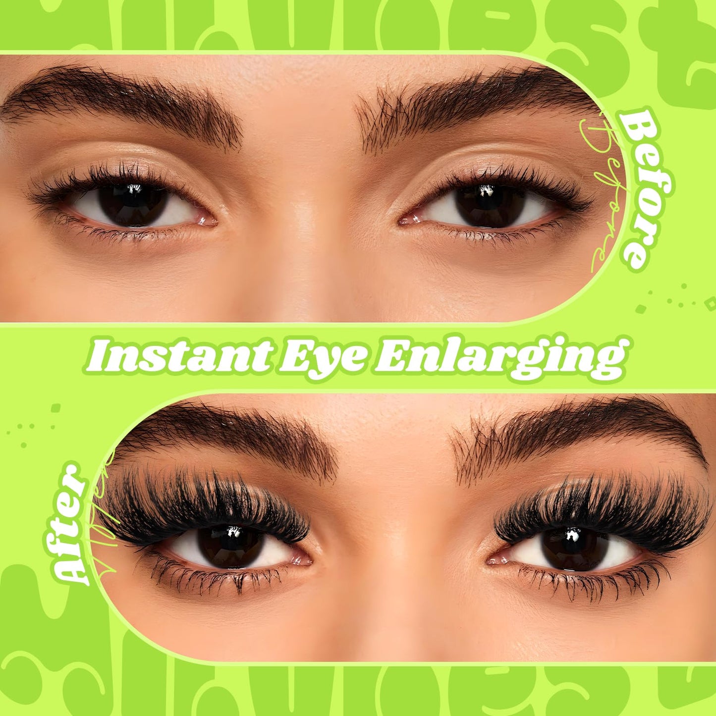 MilyBest Mist Lash Clusters with Spikes, 88pcs D Curl 8-16mm