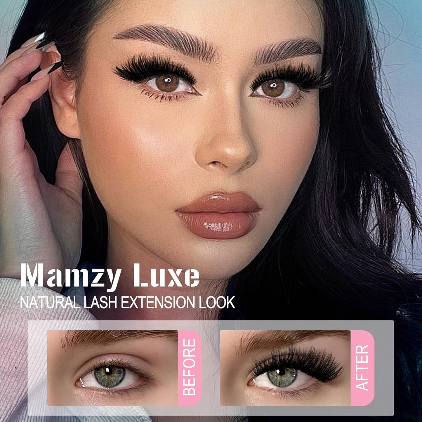 Lash Clusters Kit - 708 Pcs Individual Eyelash Extensions | 30D-100D Wispy Lashes with Bond, Seal & Tweezers - 10-16mm Mix