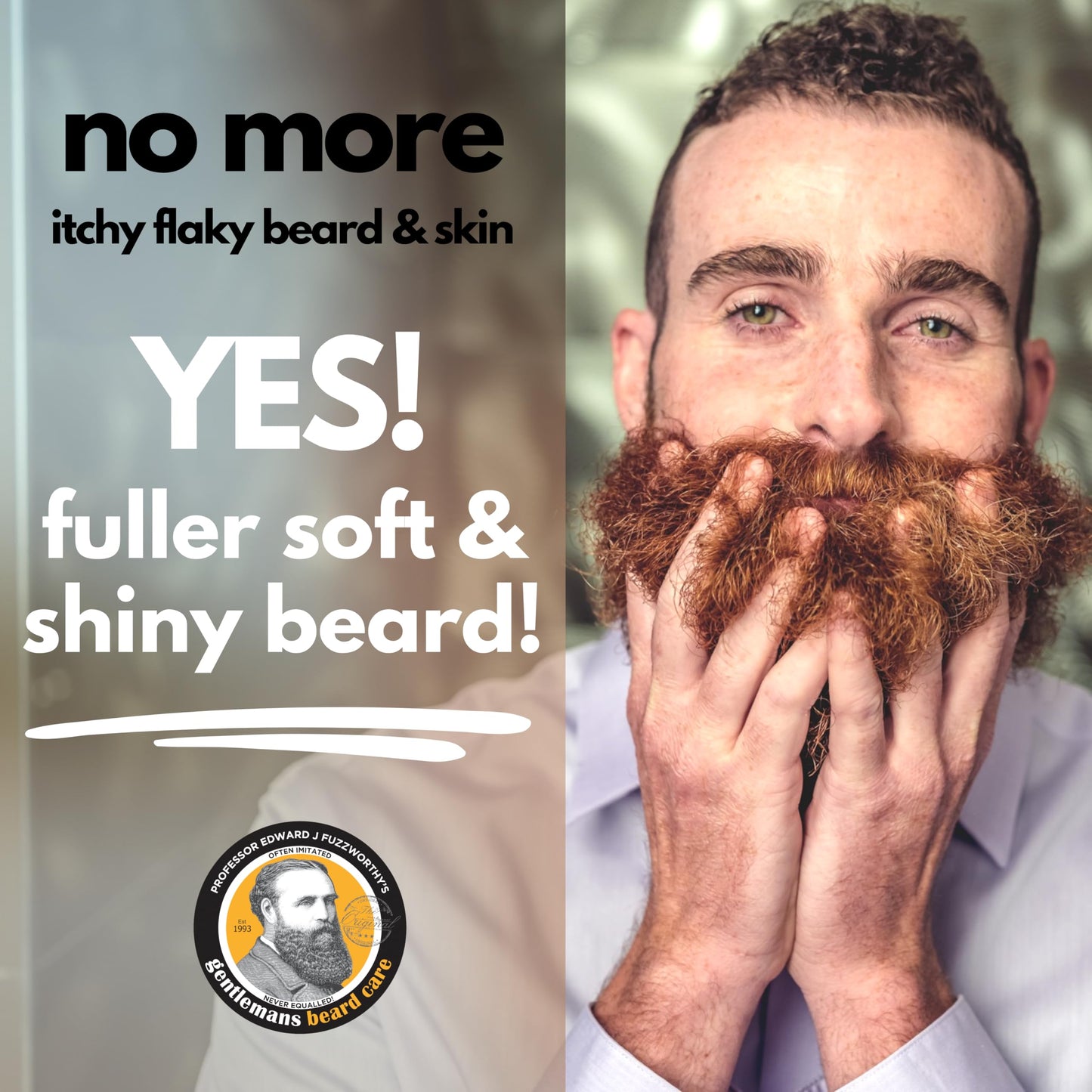Professor Fuzzworthy Minty Fresh Charcoal Detangler Beard Conditioner Bar – Long-Lasting Solid Conditioner for Beard & Hair – Softens, Detoxifies & Detangles – Natural Men’s Grooming – 40g