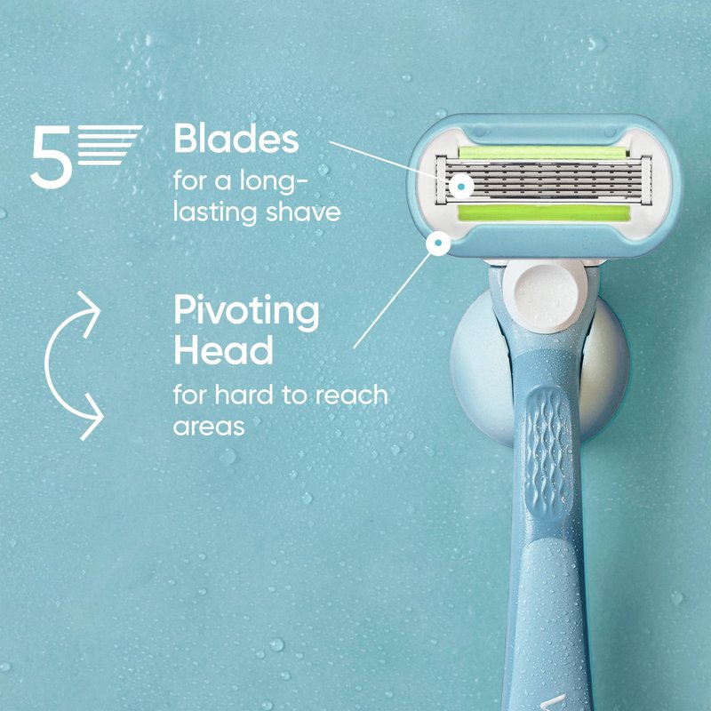 Gillette Venus Extra Smooth 4 count, plus Gillette Venus Extra Smooth Sensitive 2 count, 5-Bladed Women's Razor Blade Refills
