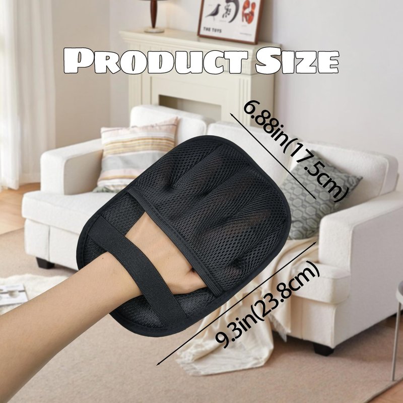 ZHENYOUBML 2Pcs Pet Hair Removal Glove for Cats & Dogs, Newly Upgraded Five Finger Electrostatic Pet Hair Removal Gloves, Reusable Cat & Dog Hair Remover for Couch, Furniture, Carpet, Curtain
