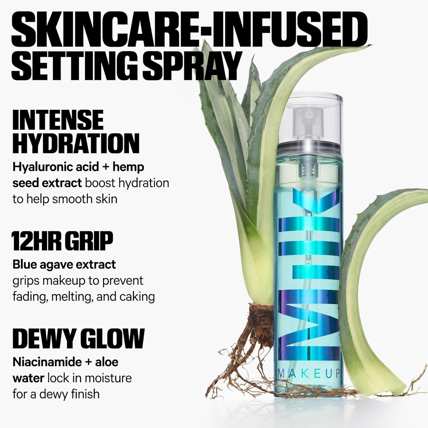 Hydro Grip Set + Refresh Spray | Hydrating Makeup Setting Spray with Hyaluronic Acid - Long-Lasting, Alcohol-Free Mist for Dewy Skin
