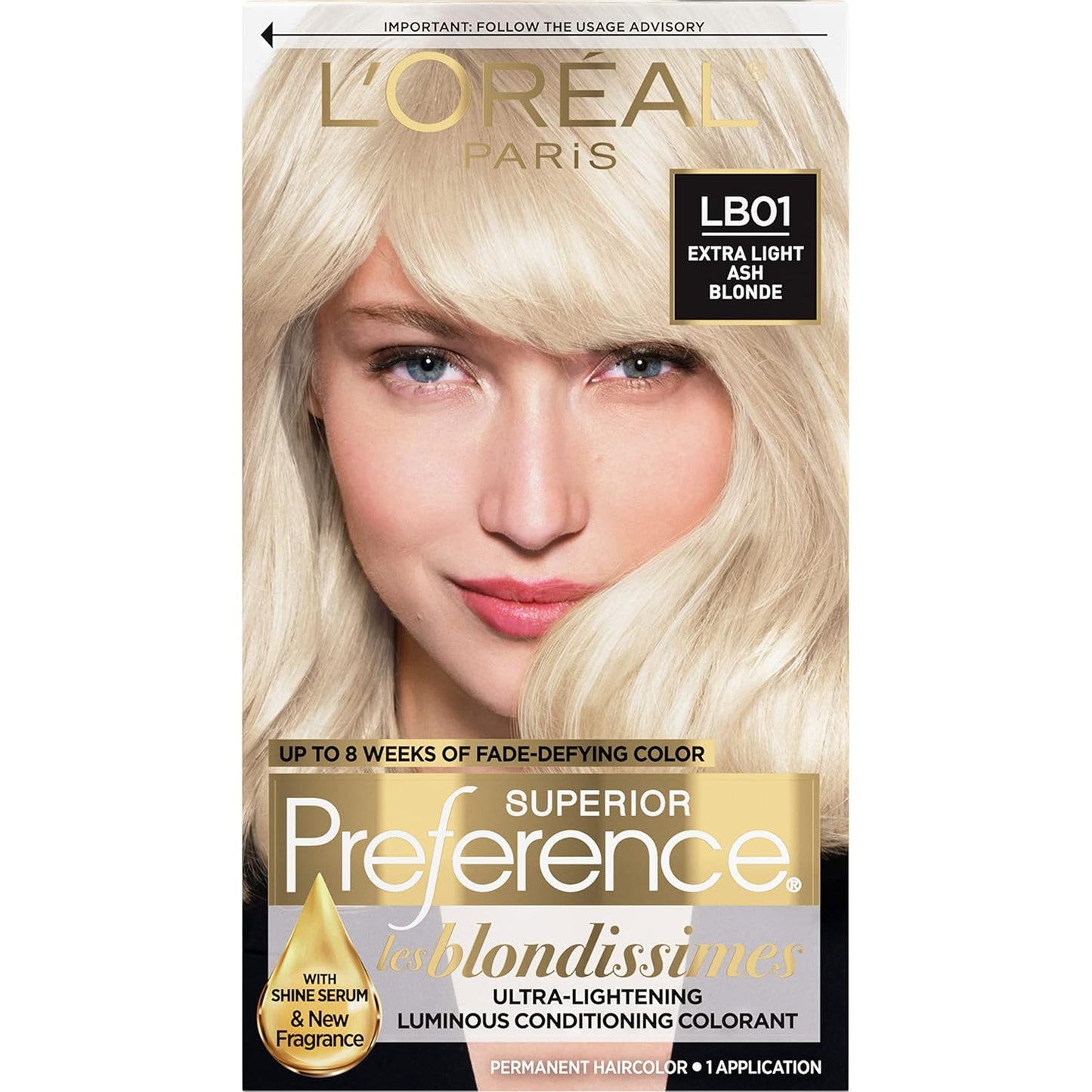 L'Oreal Paris Hair Color - Superior Preference Dark Ash Blonde 7A | Fade-Defying Permanent Dye for 9 Weeks of Radiance