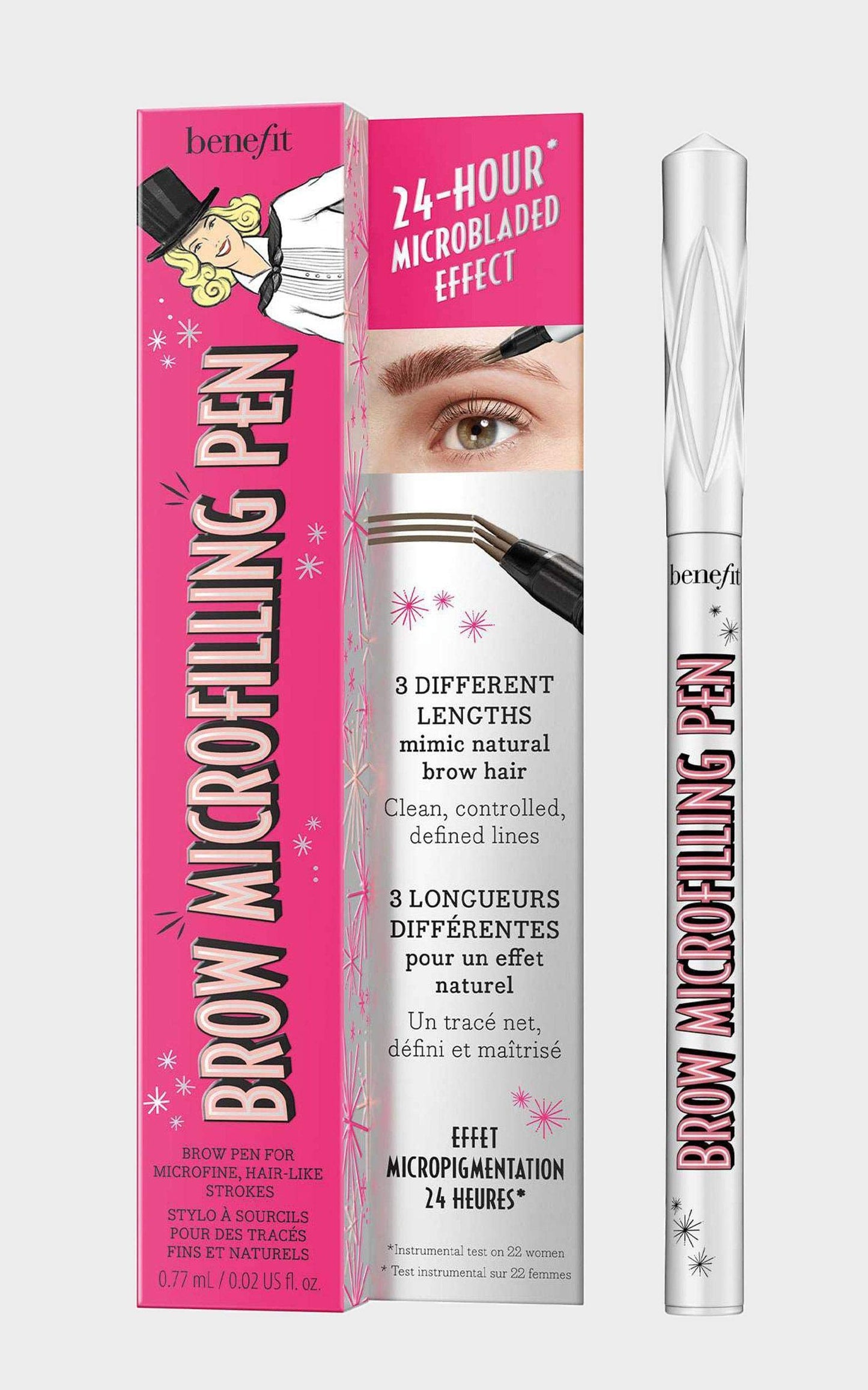 Benefit Brow Microfilling Pen #3 Light Brown, 0.02 Ounce