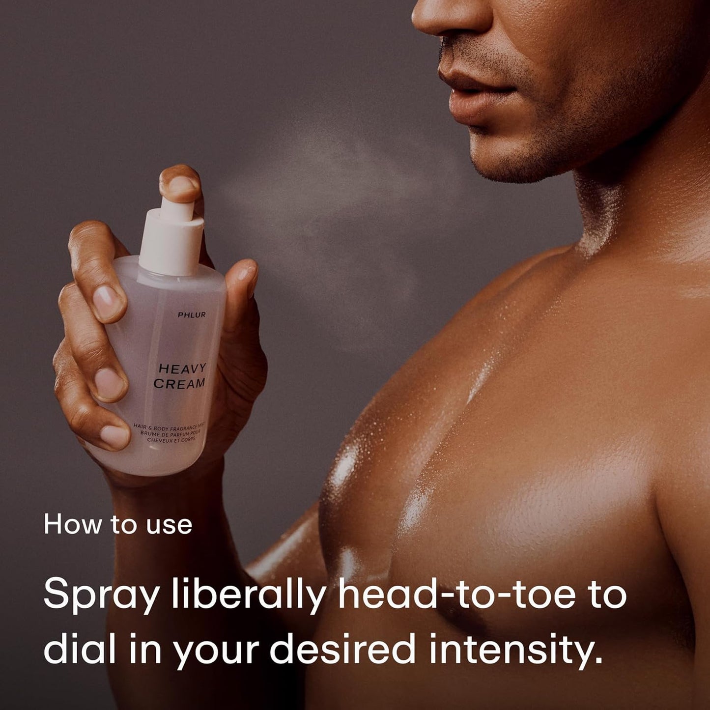 PHLUR Heavy Cream Body Mist - Gourmand Vanilla Hair & Body Perfume | 8 Fl Oz with Marshmallow & Coconut Cream