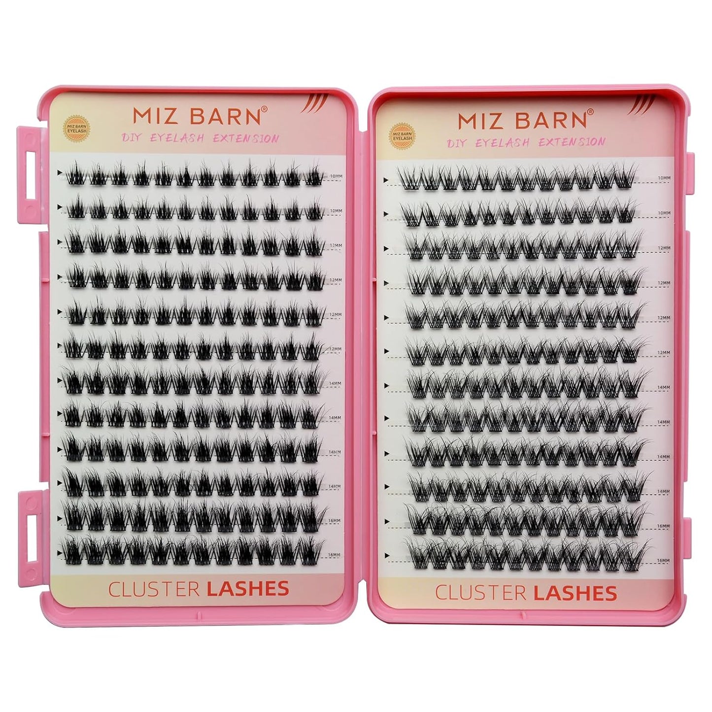 Individual Cluster Lash Extensions Kit - 312PCS Wispy Manga Lashes for Self-Application | 4 Styles Included
