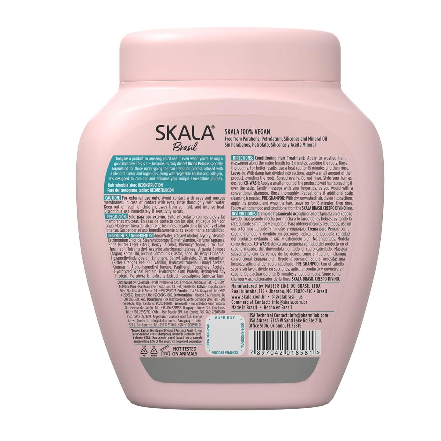 SKALA 2-in-1 Conditioning Treatment | Leave-In for Curly & Coily Hair, 35.2 oz