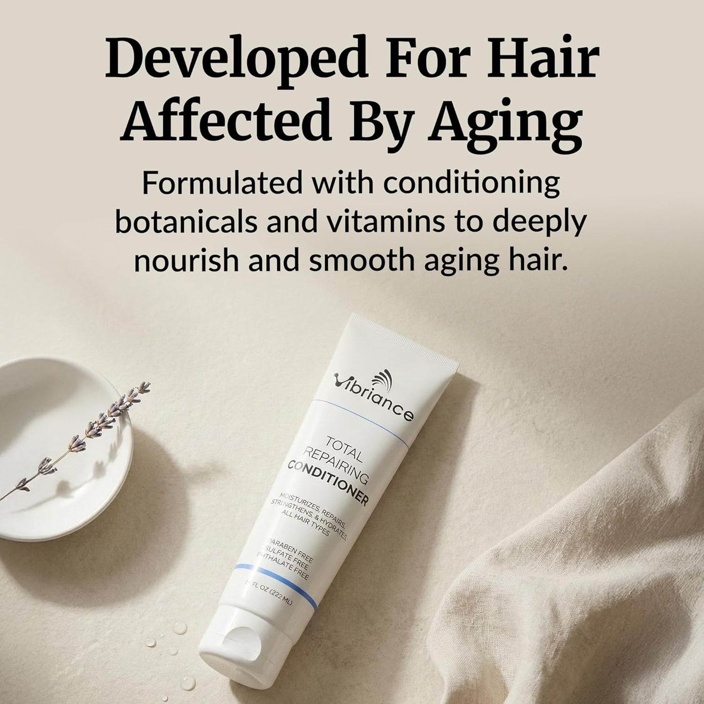 Vibriance Total Repairing Conditioner - Biotin Thickening Formula for Aging Hair | Ideal for Thinning Hair & Dry Scalp