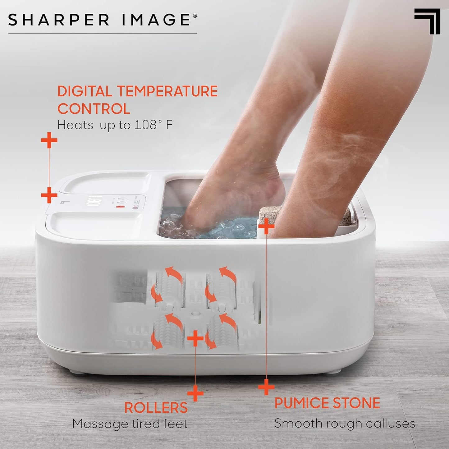 Heated Foot Bath Spa with Bubble Jets & Massage Rollers - XL Soaking Tub for Relaxation & Callus Removal