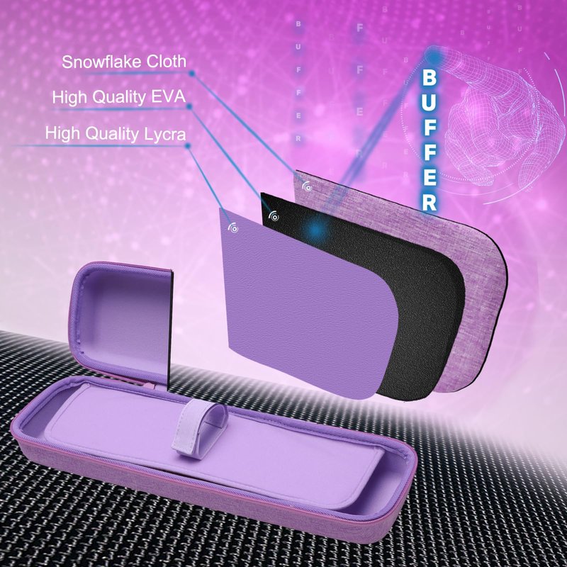 XANAD Hard Case Compatible with Airstrait/Corrale Styler Straightener - Hair Straightening Irons Case,Purple
