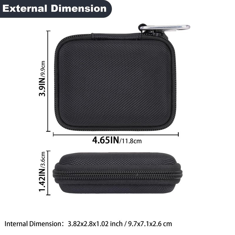 Aenllosi Hard Carrying Case Compatible with Crucial X9 / X9 Pro / X10 / X10 Pro 1TB/2TB/4TB Portable SSD,USB 3.2 External Solid State Drive & USB Cable Organizer(Case Only)