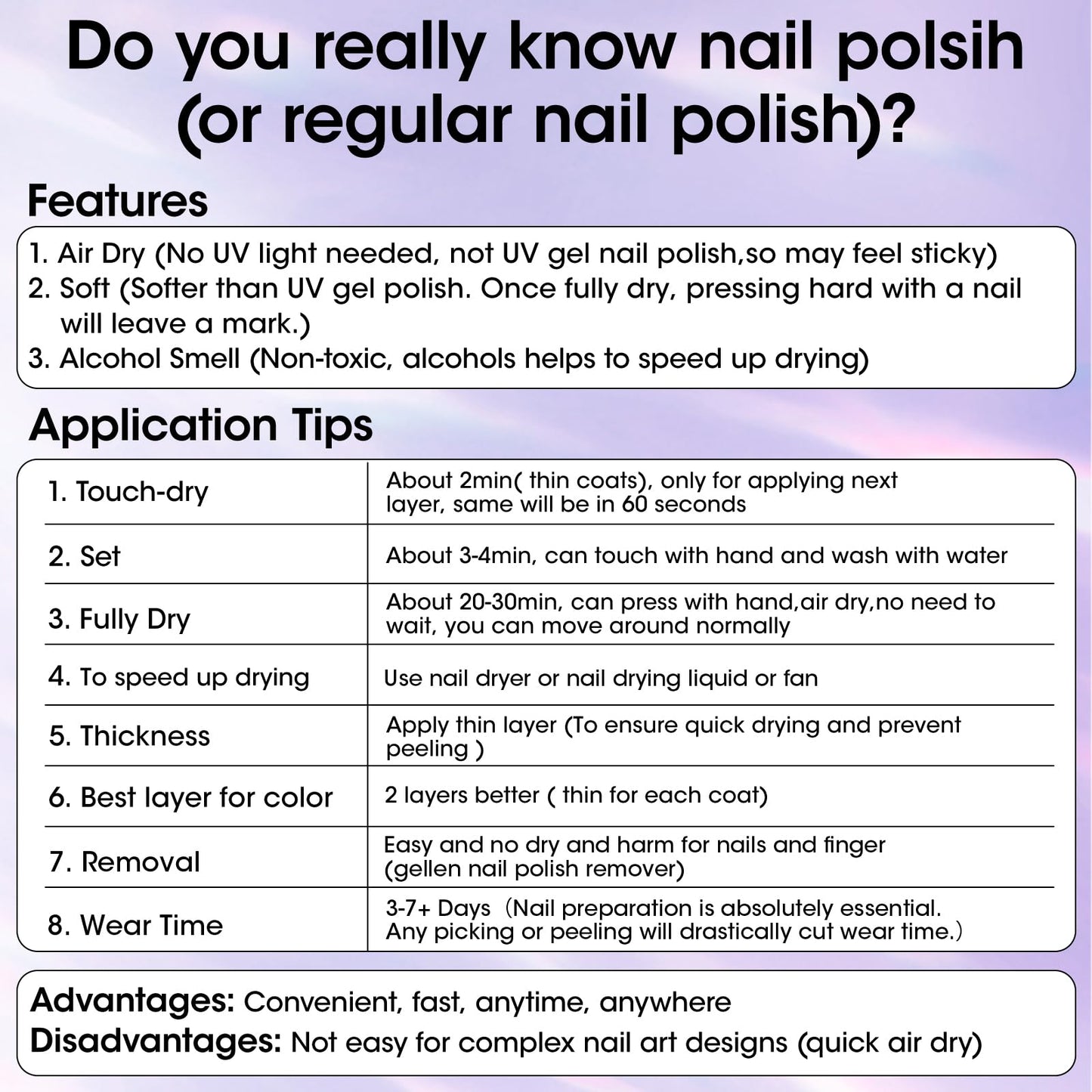 GELLEN Dark Red Nail Polish Set Fall Winter, No Light Needed, HEMA Free