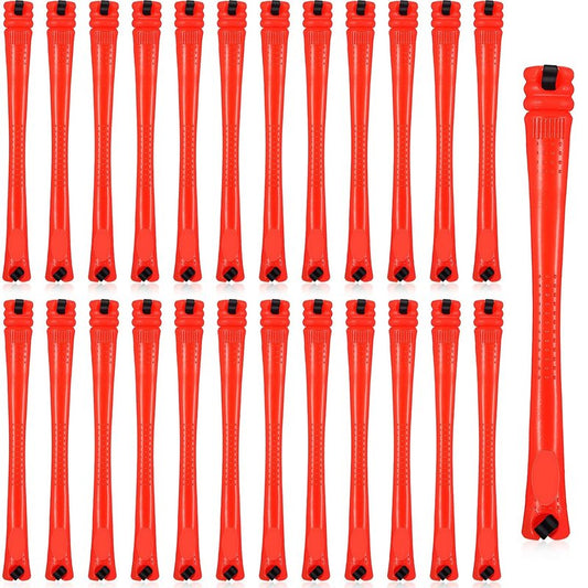 WILLBOND Hair Perm Rods - 84 Pieces Cold Wave Curling Rollers for Professional Hairdressing | 0.2 Inch, Red
