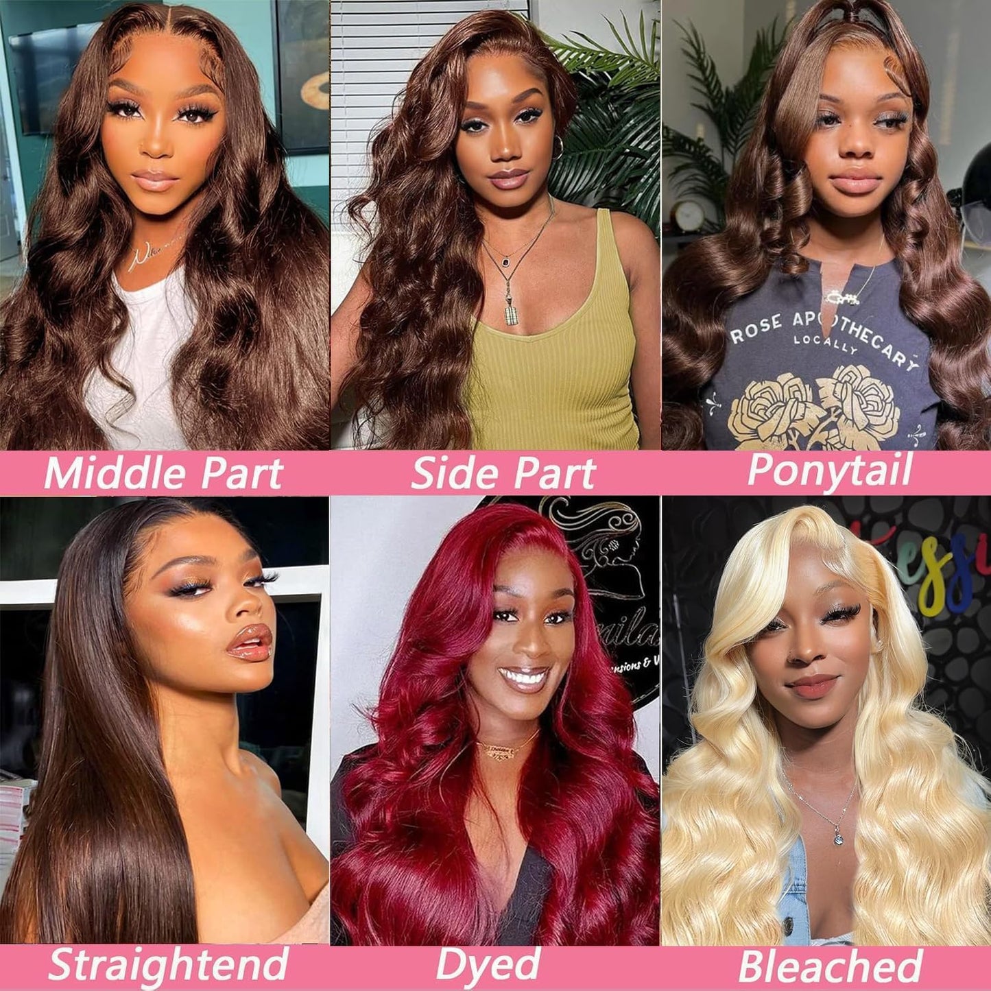 METDIO 13x6 Body Wave Lace Front Wigs Human Hair Chocolate Brown Wig Human Hair Pre Plucked With Baby Hair 180 Density 4# Colored Brown HD Lace Frontal Wigs for Women 26Inch