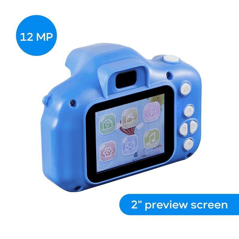 Vivitar Kidzcam Camera - 12 MP HD & Video, Blue, Kids 5+ Gift