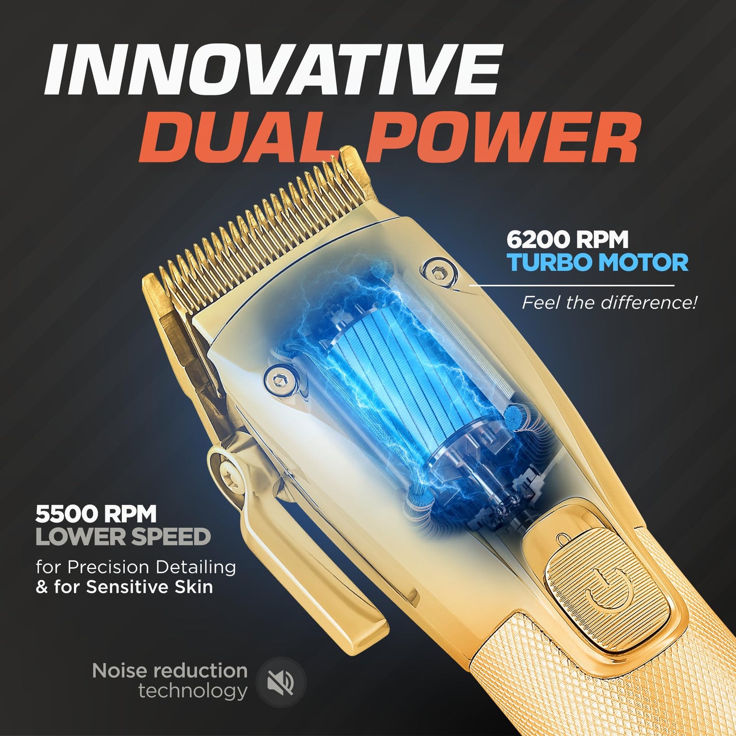 Fagaci Hair Clippers for Men Professional with Precise Cutting, Turbo Power Professional Barber Clippers Cordless, Powerful Motor Fade Mens Hair Clipper Set, Precision Blades Haircut Machine Kit