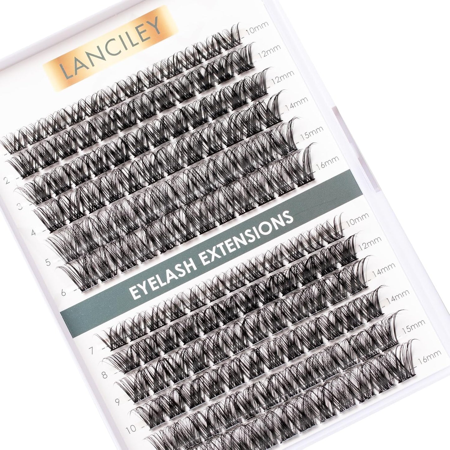 Eyelash Clusters Kit - 80D & 100D Thick Volume Lashes | 10-18mm DIY Individual Extensions with Bond & Seal