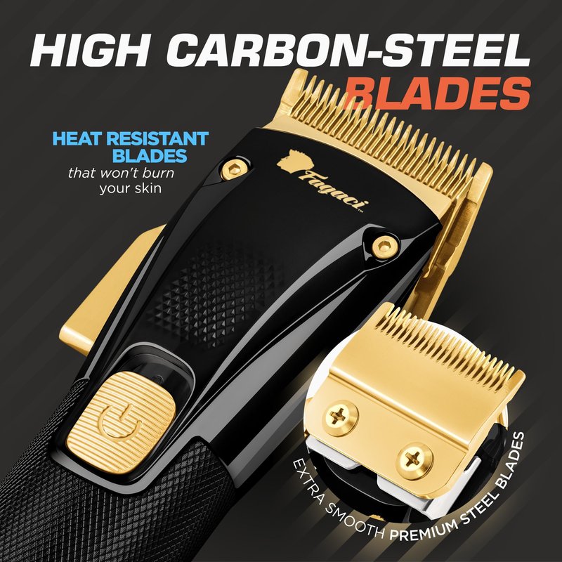 Fagaci Professional Hair Clippers for Men - Precise Cutting, Turbo Power Cordless Hair Clippers with 5 Hour Battery Life