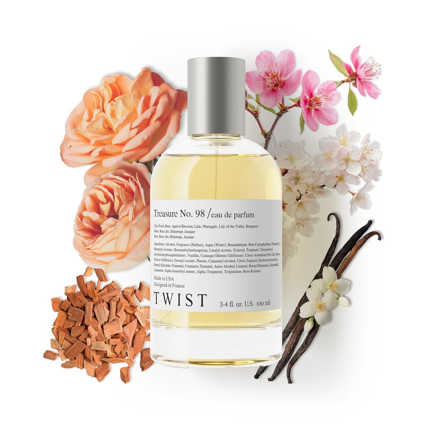 Eau De Parfum Inspired by Burberry Her - Long-Lasting Strawberry & Vanilla Fragrance Spray | 100 ml | Vegan & Clean Ingredients