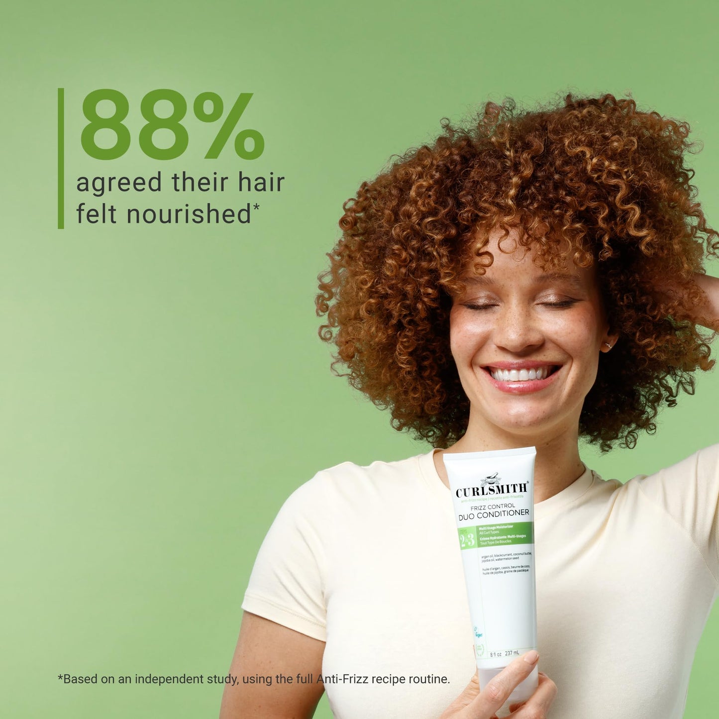 CURLSMITH Frizz Control Duo Anti Frizz Condtioner for Curly Hair