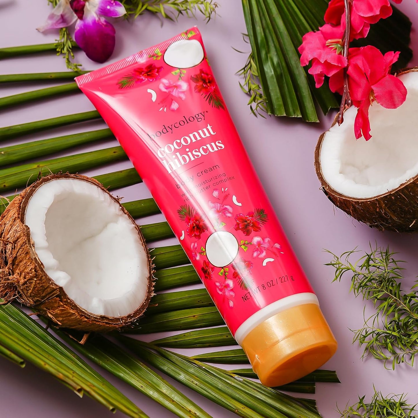 Coconut Hibiscus Moisturizing Body Cream - Nourishing Hydration | 8 Oz