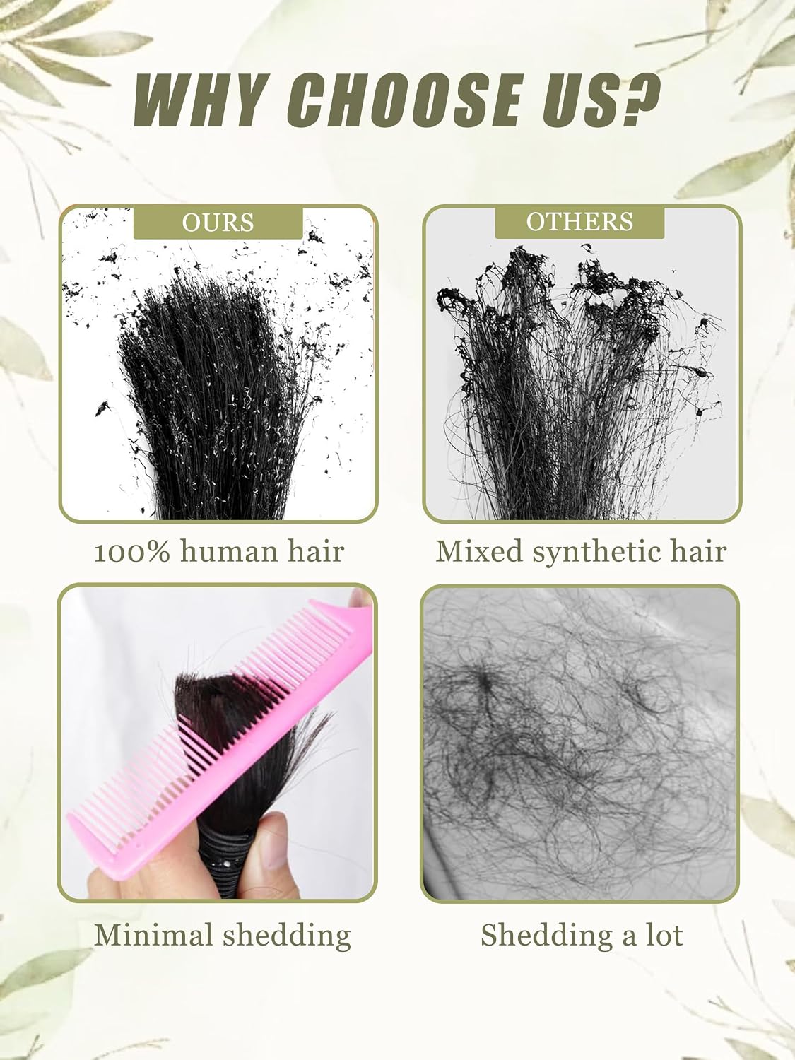 Human Braiding Hair - 18 Inch Deep Wave Bulk Extensions | 4 Bundles, No Weft, 10A Quality