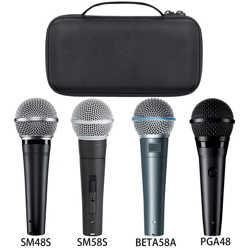 Aenllosi Hard Carrying Case Compatible with Shure SM58/PGA48/SM48S/BETA 58A/PGA58/SV200/SV100/KSM8 Cardioid Dynamic Vocal Microphone (SM58/PGA48/SM48S/BETA 58A/PGA58)