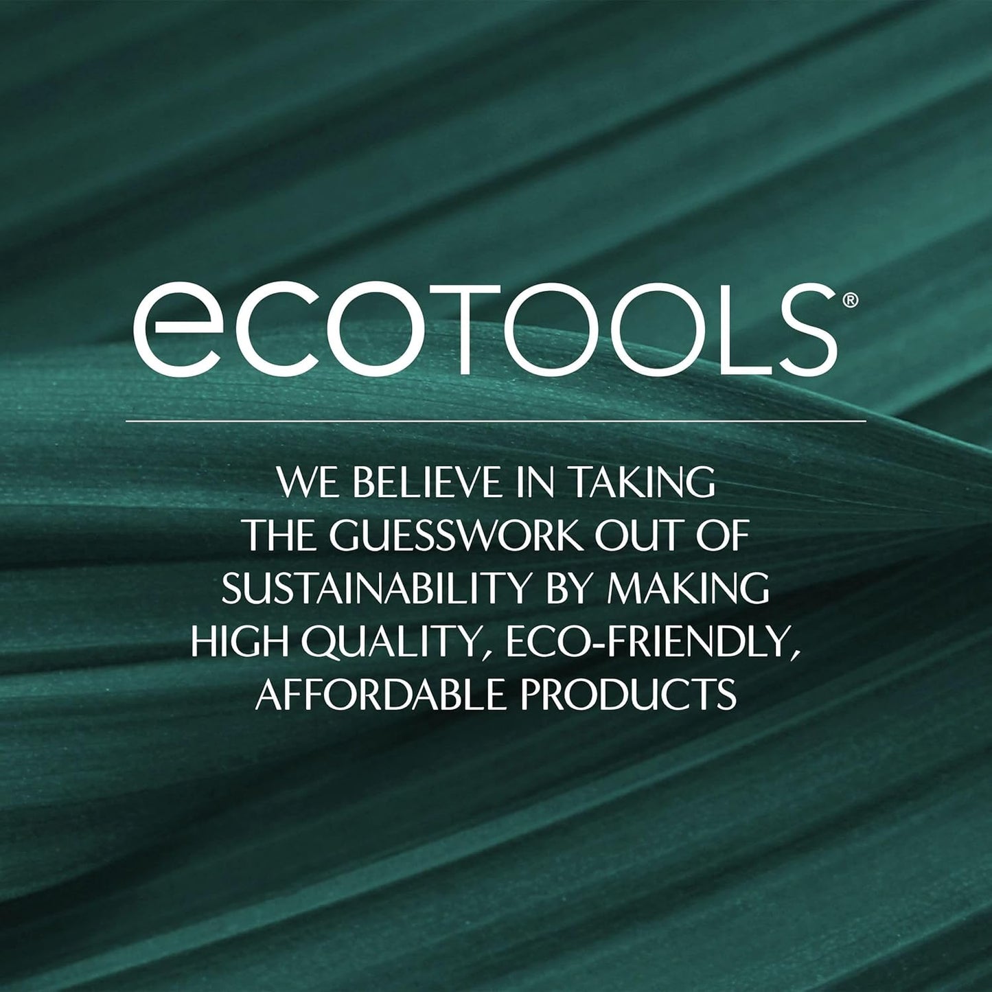 EcoTools Makeup Brush Set - 6 Eco-Friendly Brushes for Eyeshadow, Blush, Concealer & Foundation | Vegan & Cruelty-Free
