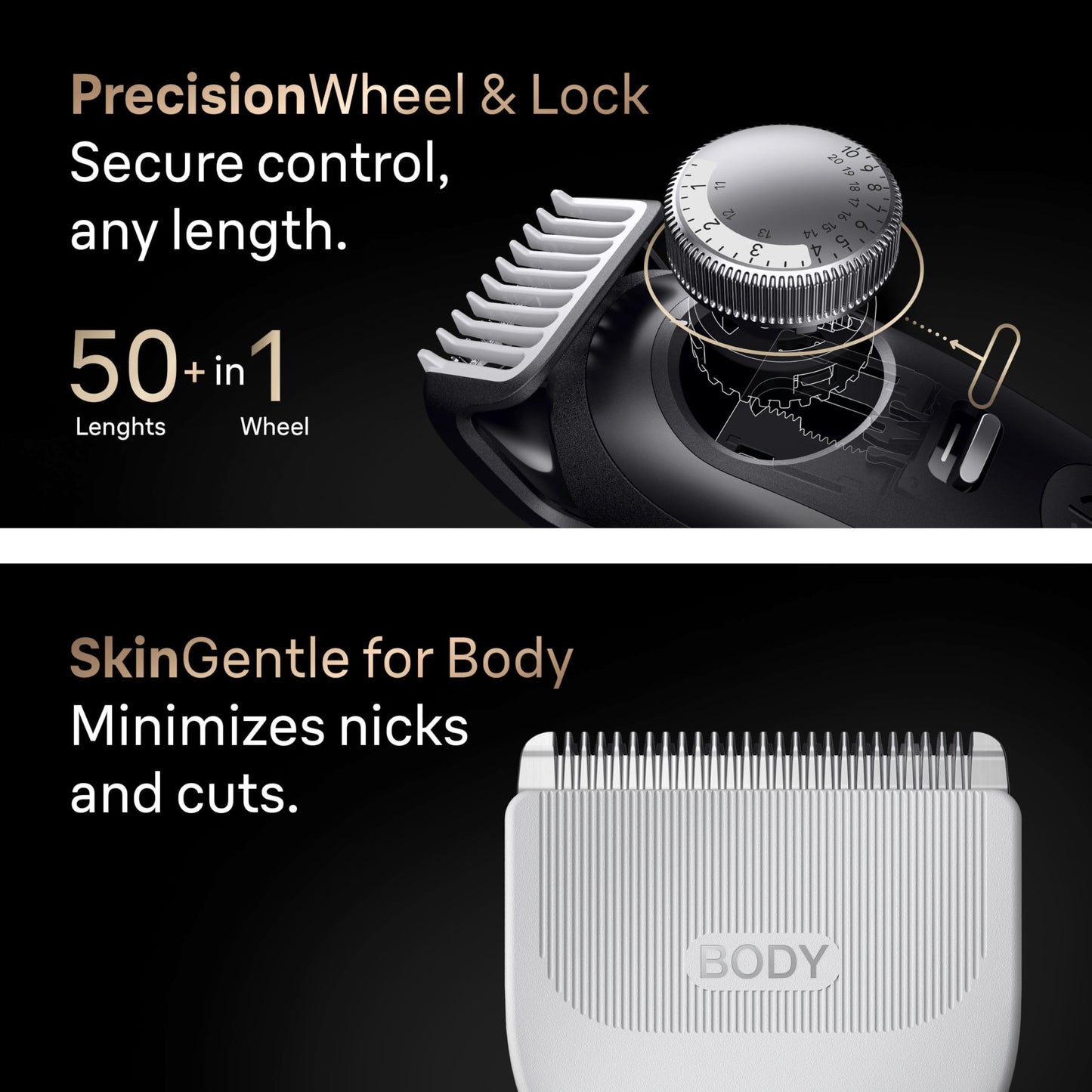 Braun Series 9 PRO All-in-One Beard & Body Grooming Kit for Men, Cordless Trimmer, Hair Clippers & Shaver for Face, Hair & Body with Gillette Labs Razor, AIO 9555