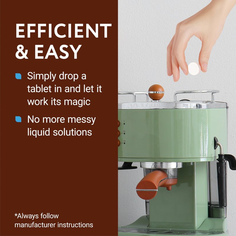 IMPRESA Descaling Tablets for Espresso Machine - Compatible with Breville, Jura & Miele Machines - 20 Pack & 4g Tablets - Remove Limescale & Mineral Build-Up