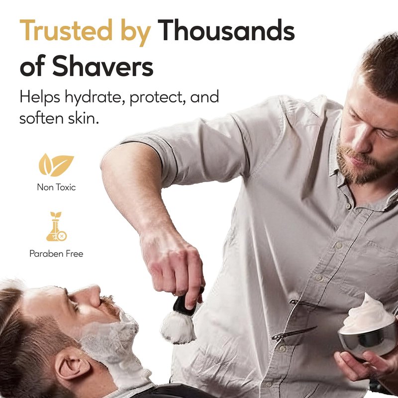 Henry Cavendish Himalaya Shaving Soap with Shea Butter & Coconut Oil. Long Lasting 4 oz Puck Refill. Mens Shave Soap. All Natural. Rich Lather, Smooth Comfortable Shave. For Ladies and Gentlemen.