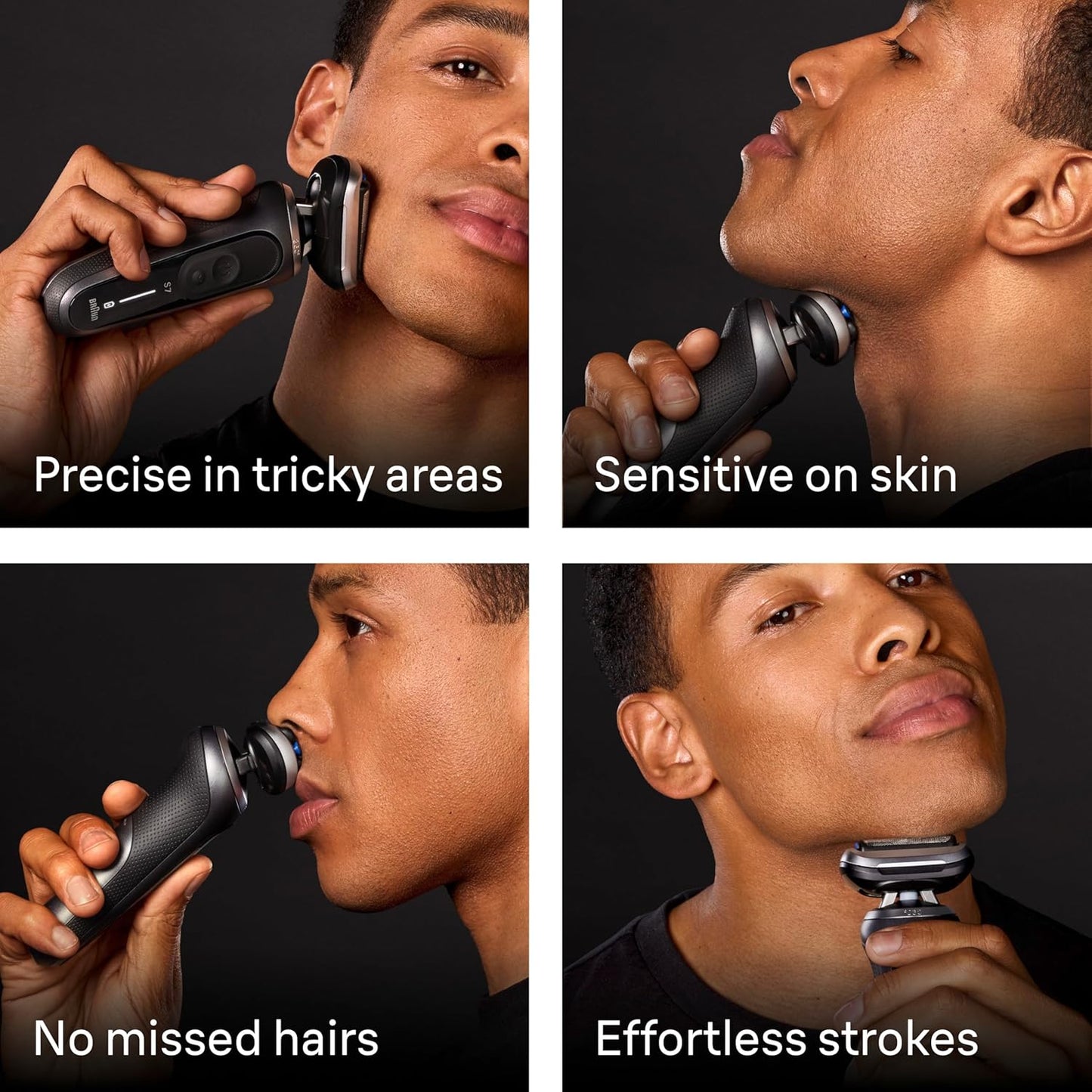 Braun Electric Razor for Men - Series 7 Shaver with Precision Trimmer & 4-in-1 Clean & Charge Center | S7 7187ps