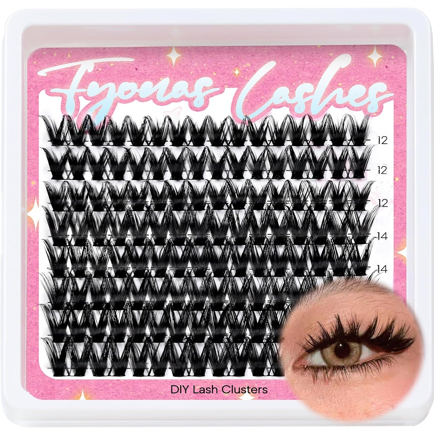 Manga Eyelash Clusters - Spiky Individual Lashes for Volume & Cosplay | 80Pcs C Curl