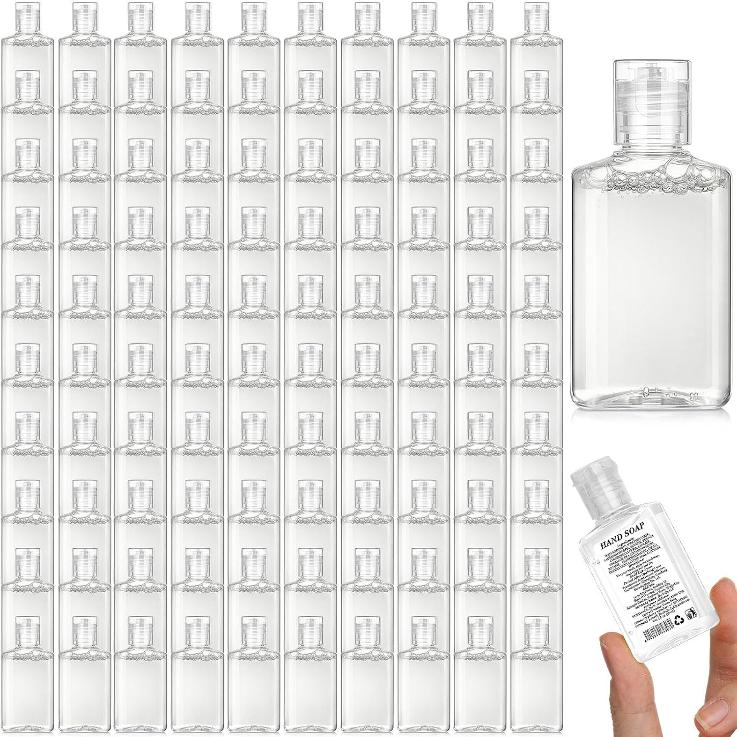 Travel Size Hand Soap - 24 Pack Mini Scented Foaming Sanitizer | 1fl oz Liquid Soaps for Hotels & Parties (Orange)